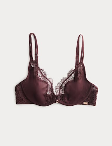 Nolana Lace Wired Plunge Bra (A-E).
