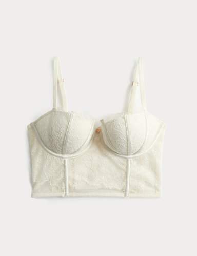 Forget Me Not Lace Balconette Corset (A-DD).