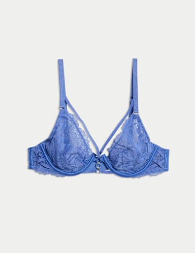 Lindy Lace Wired Plunge Bra A-E.