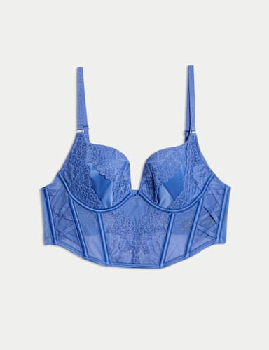 Lindy Lace Wired Sweetheart Balcony Bra A-E.