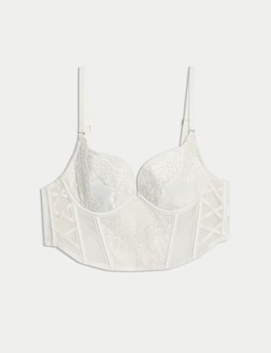 Lindy Lace Wired Sweetheart Balcony Bra A-E.