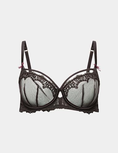 Magda Embroidery Wired Balcony Bra A-E.