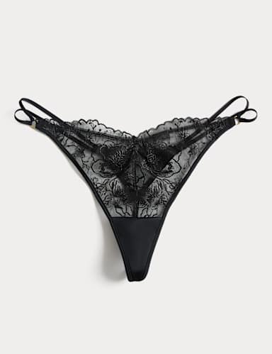 Arianna Embroidery Thong.