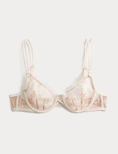 Arianna Embroidery Wired Balcony Bra (A-E).