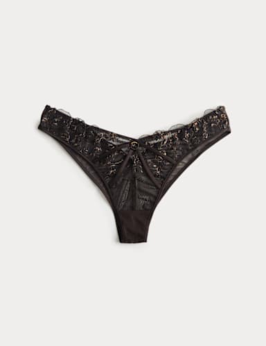 Mia Leopard Embroidery Miami Knickers.