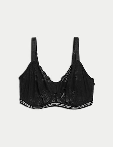 Cleo Lace Wired Minimiser Bra.