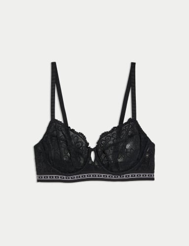 Cleo Lace Wired Balcony Bra (A-E).