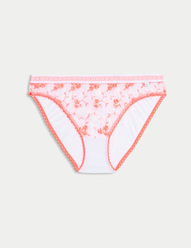 Karina Embroidery High Leg Knickers.