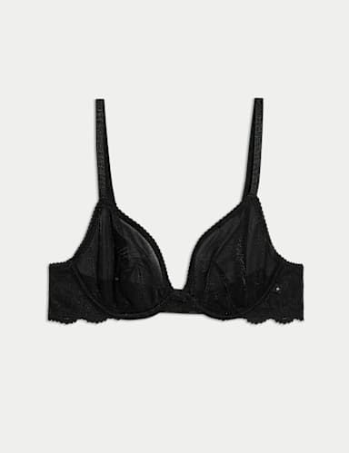 Hanna Glossie Wired Plunge Bra (A-E).