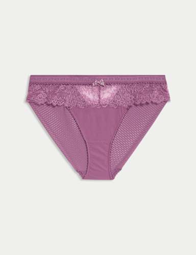 Anna Lace High Leg Knickers.