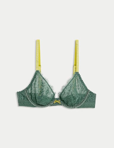 Anna Lace Wired Plunge Bra (A-E).