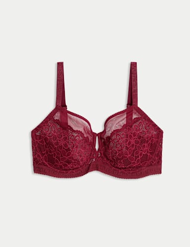 Cleo Lace Wired Minimiser Bra (C-G).