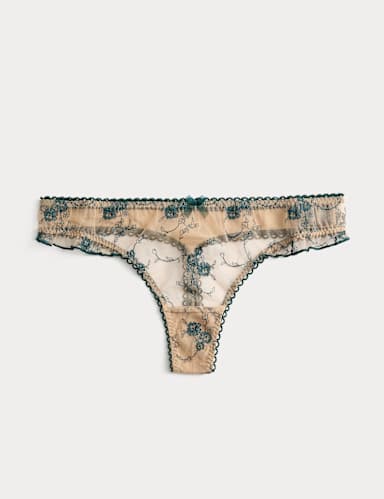 Helena Embroidery Thong.