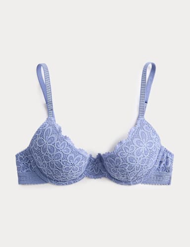 Cleo Lace Wired Demi Cup Bra (A-E).