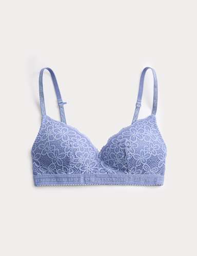 Cleo Lace Non Wired Plunge Bra (A-E).