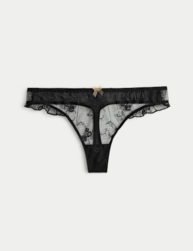 Helena Embroidery Thong.