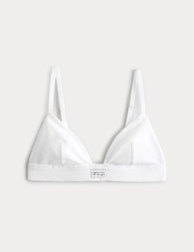 Juni Cotton Rib Non Wired Bralette (A-E).