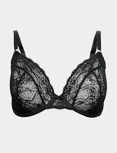 Ida Lace Wired Plunge Bra (F-H).