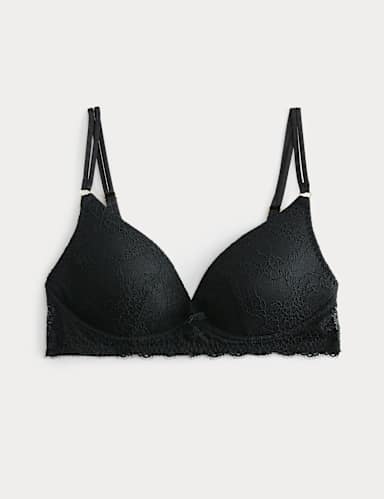 Ida Lace Non Wired Plunge Bra (A-E).