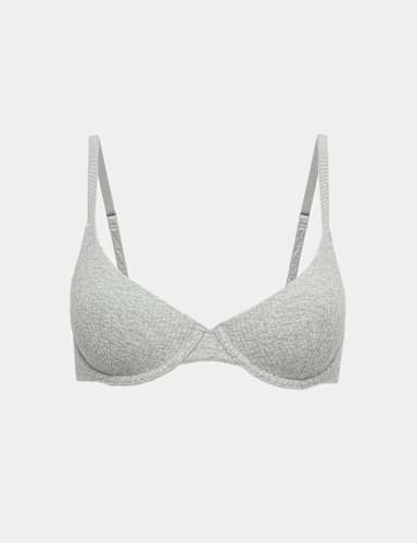 Asta Rib Wired Scoop Demi Cup Bra A-E.