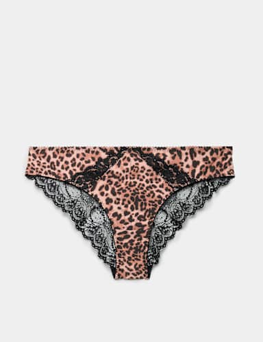 Clara Papertouch Leopard Brazilian Knickers.
