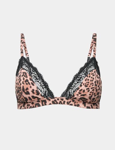Clara Papertouch Leopard Print Bralette A-E.