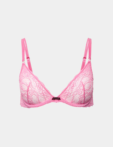 Ida Lace Non Padded Wired Plunge Bra A-E.