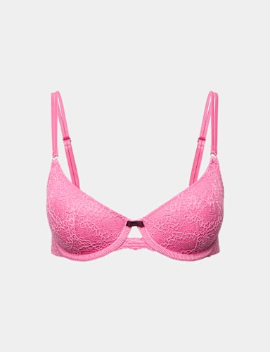 Ida Lace Wired Scoop Demi Cup Bra A-E.