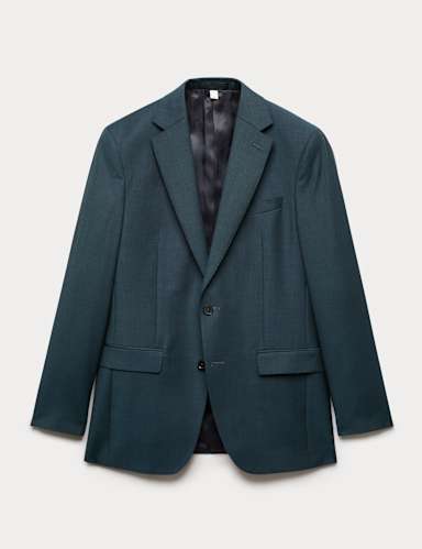 Tailored Fit Wool Rich Suit Jacket.