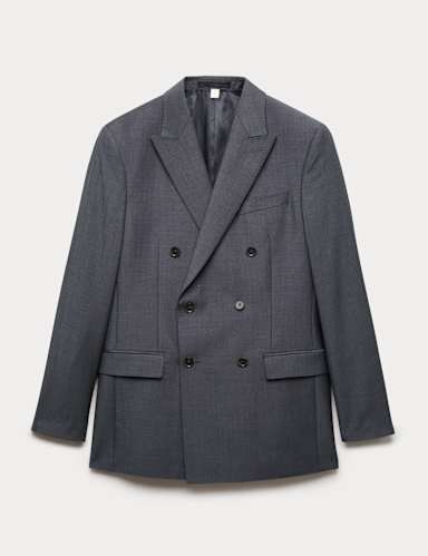 Tailored Fit Wool Rich Suit Jacket with Mohair.