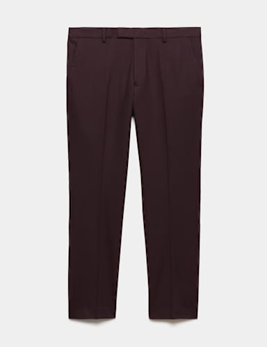 Italian Wool Blend Performance Suit Trousers.