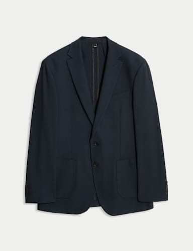 Tailored Fit Wool Blend Performance Jacket.