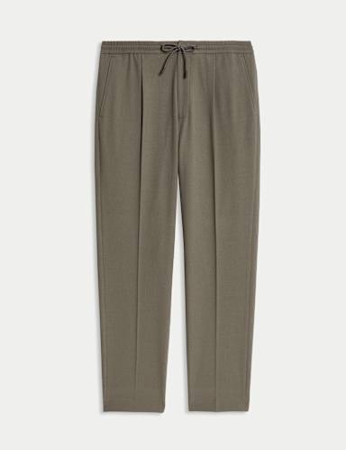 Tailored Fit Twill Trousers.
