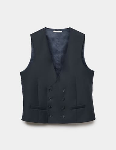 Double Breasted Formal Waistcoat with Wool.