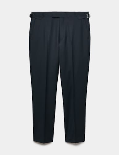 Tailored Fit Wool Rich Trousers with Mohair.