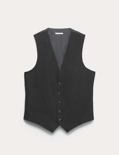 Regular Fit Machine Washable Waistcoat.