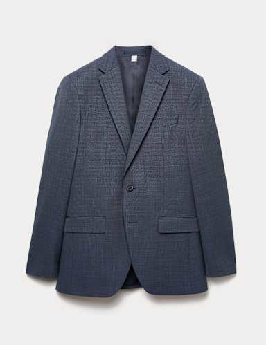 Slim Fit Wool Blend Suit Jacket.