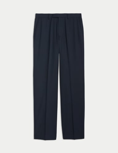 Relaxed Fit Stretch Suit Trousers.