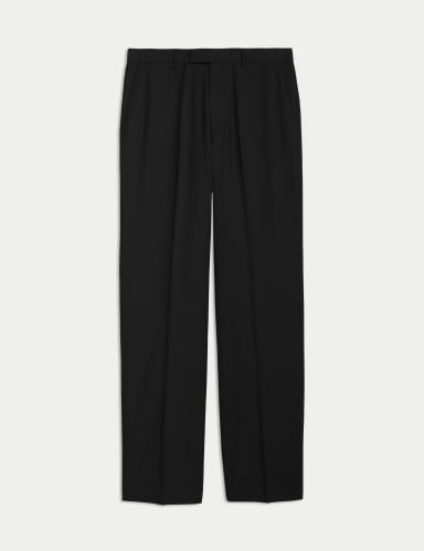 Relaxed Fit Stretch Suit Trousers.