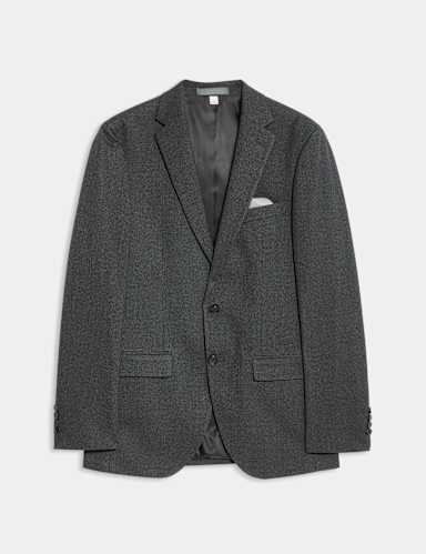 Slim Fit Puppytooth Suit Jacket.