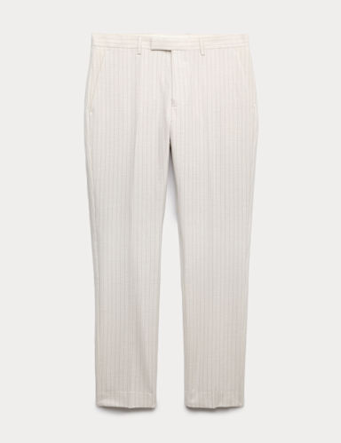 Slim Fit Pinstripe Suit Trousers.