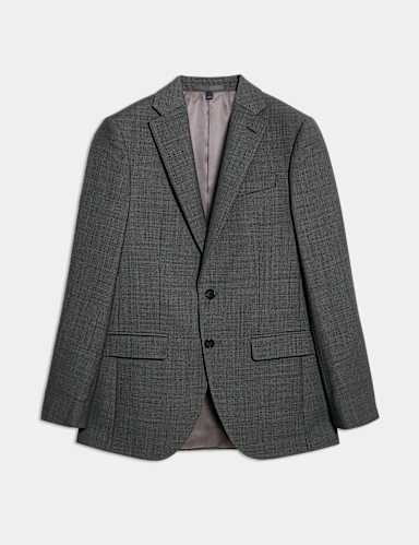 Slim Fit Pure Wool Suit Jacket.
