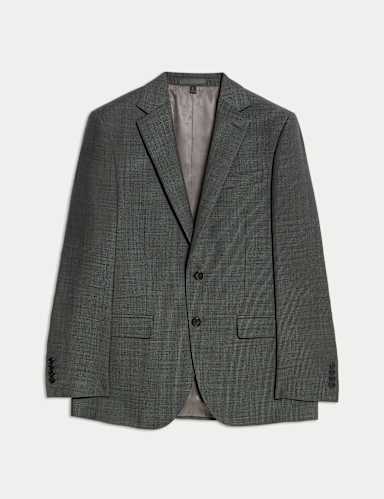 Regular Fit Pure Wool Suit Jacket.