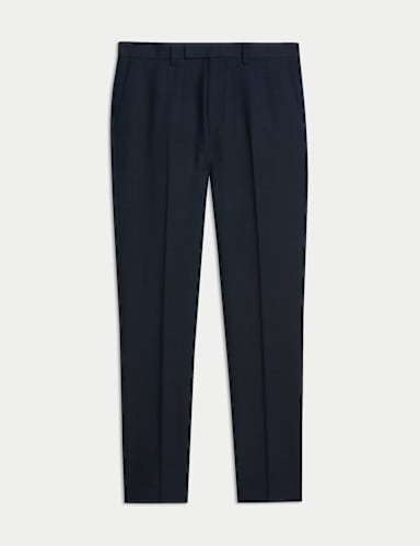 Slim Fit Pure Wool Suit Trousers.
