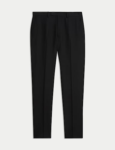 Slim Fit Pure Wool Suit Trousers.
