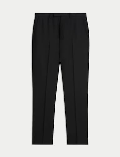 Regular Fit Pure Wool Suit Trousers.