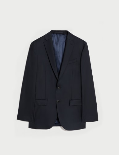 Tailored Fit Pure Wool Suit Jacket.