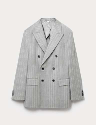 Italian Wool Rich Suit Jacket with Cashmere.