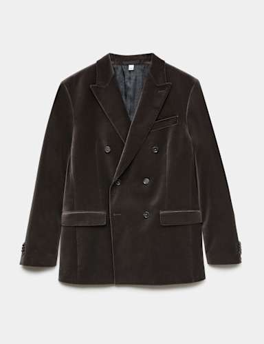 Cotton Rich Velvet Stretch Suit Jacket.