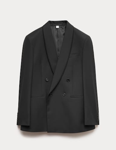 Tailored Fit Double Breasted Tuxedo Jacket.